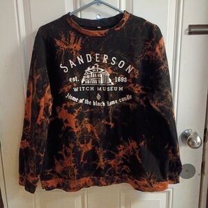 2/$10 Sanderson Witch Museum Tie-Dye Sweatshirt Size XL